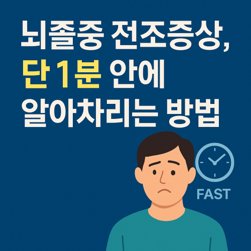 뇌졸중 전조증상, 단 1분 안에 알아차리는 방법