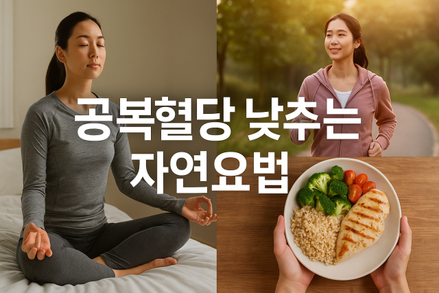 공복혈당 낮추는 자연요법